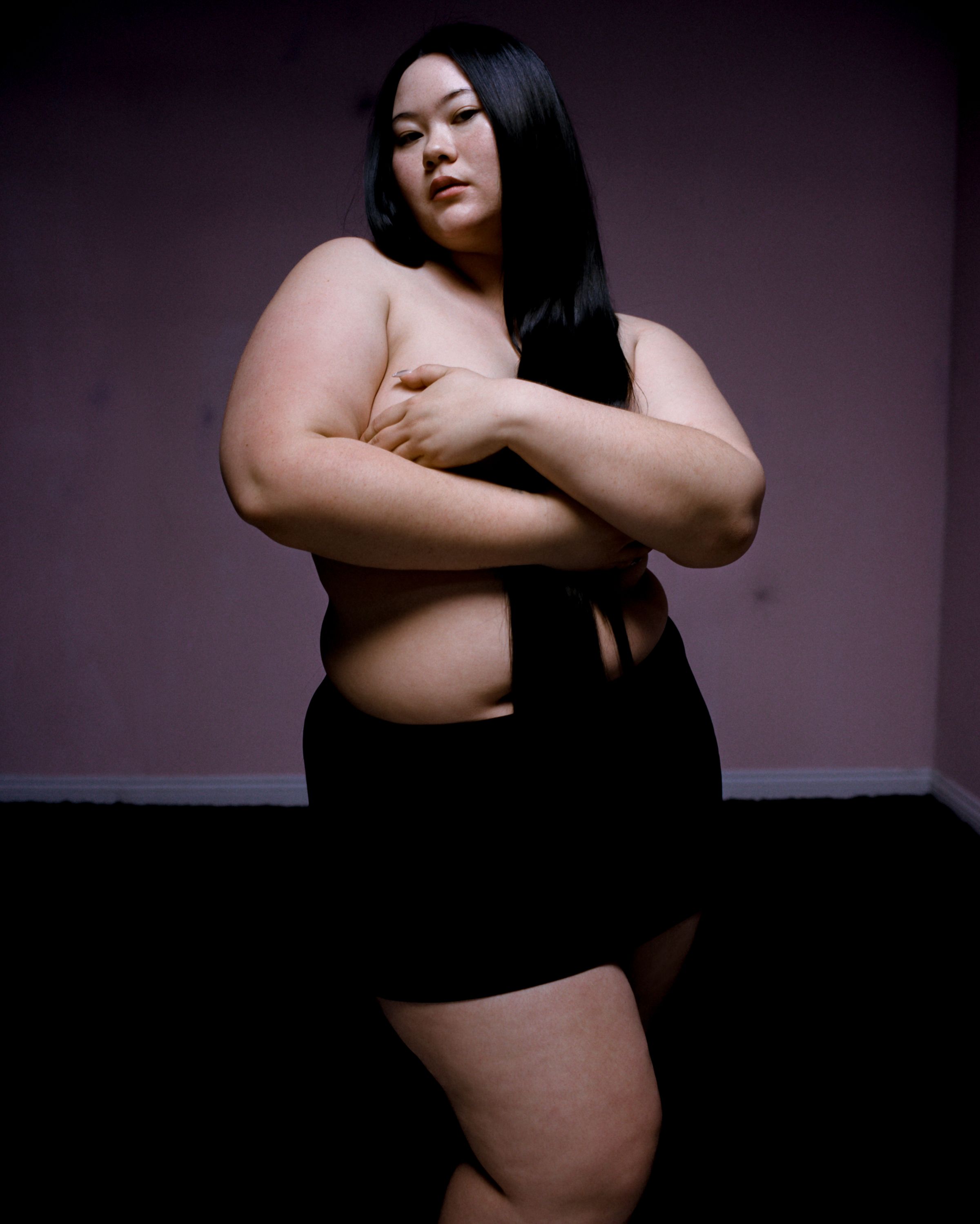 Tank Air SS23 Essentials shot in Los Angeles by Erika Kamano. Model wearing the Collect $$ Mini Skirt in room.