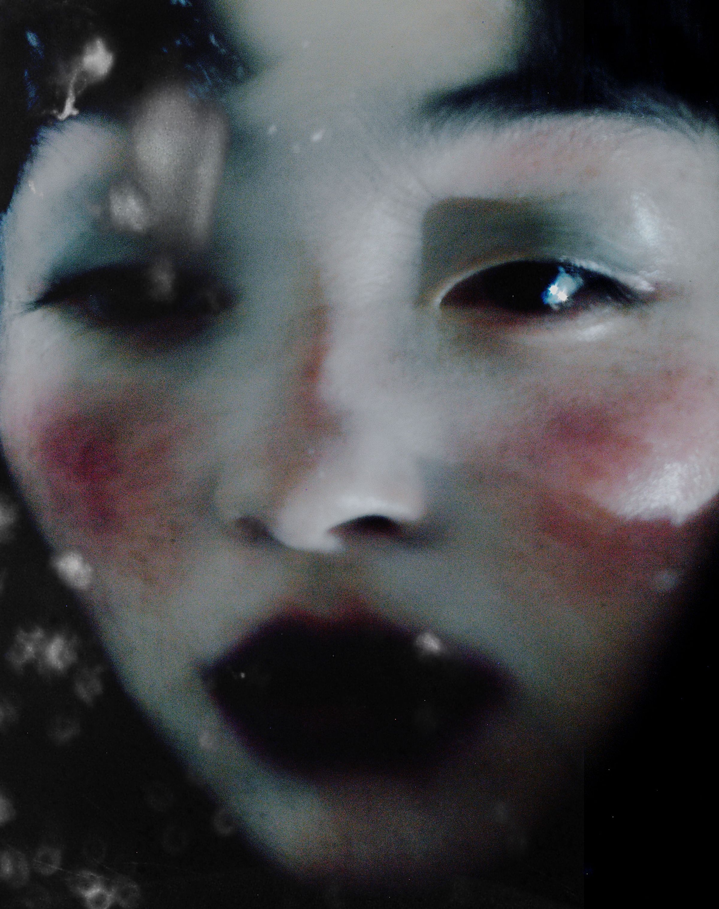 Tank Air FW25 ready-to-wear shot in Paris by Joe Lai. Model portrait of face makeup.
